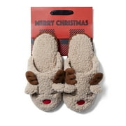 Cozyfoams by Dearfoams Women's Holiday Novelty Scuff Slipper with Gift Bag