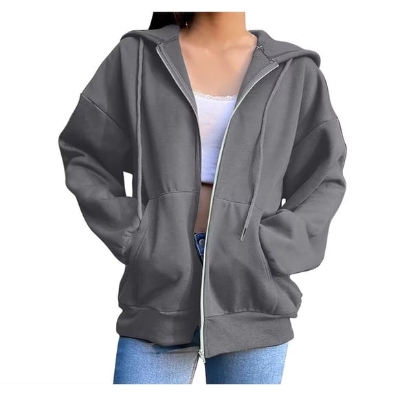 Cozyfort Hoodies for Women Zip up Casual Full Zip Up Sherpa Lined Hoodie Sweatshirt Jacket Coat Sweatshirt for Women Zip up