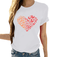 thumbnail image 1 of Cozyfort Oversized Graphic Tshirts for Women Heart/Butterfly Print Women's T-Shirt Short Sleeve Crewneck for Summer T Shirts for Women Loose Fit, 1 of 4