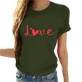 thumbnail image 1 of Cozyfort Oversized Graphic Tshirts for Women Heart/Butterfly Print Women's T-Shirt Short Sleeve Crewneck for Summer T Shirts for Women Loose Fit, 1 of 4