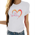 thumbnail image 1 of Cozyfort Summer Shirts for Women 2025 Heart/Butterfly Print Women's T-Shirt Short Sleeve Crewneck for Summer Women's T-Shirts Graphic, 1 of 4