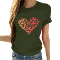 thumbnail image 1 of Cozyfort Women's T-Shirts Graphic Heart/Butterfly Print Women's T-Shirt Short Sleeve Crewneck for Summer Shirts for Women Graphic Tees, 1 of 4