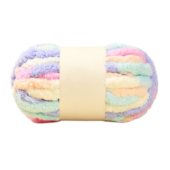 Cozyful Chunky Yarn for Hand Knitting - #10 Chunky Chenille Blanket Yarn, Jumbo Big Thick Chunky Yarns for Crocheting, Tie Dye Bulky Knit Yarns, 1 Skein
