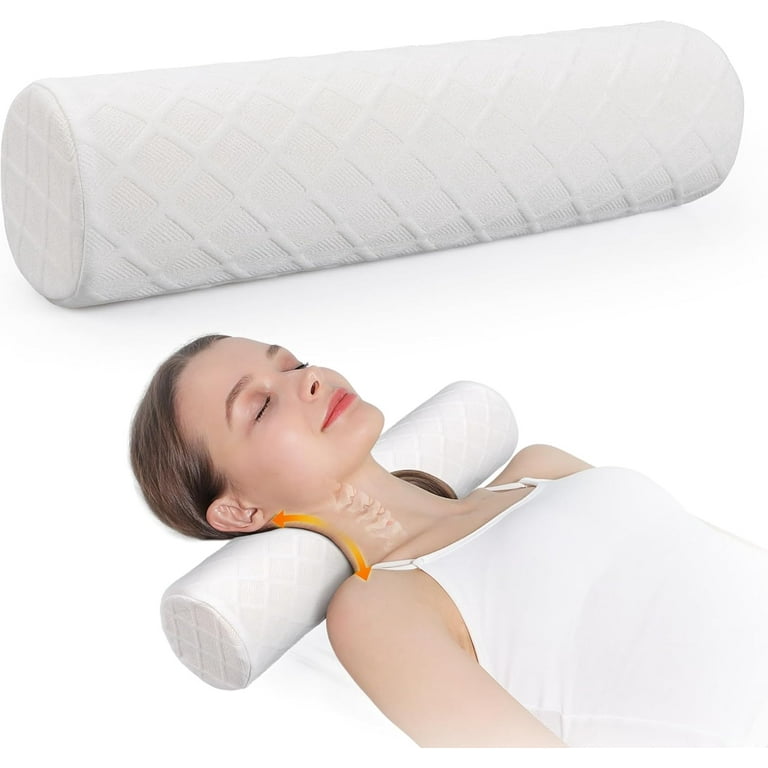 Cozyhealth Cervical Roll Pillow, Medium Soft Memory Foam Neck