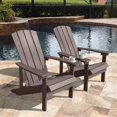 thumbnail image 1 of Cozyhom 2 Pc Outdoor Big Easy Adirondack Chair, Adirondack Patio Chairs, Wooden Adirondack Chair,  Coffee, 1 of 12