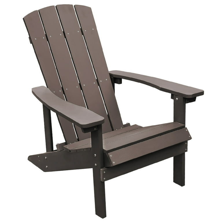 Cozyhom Big Easy Outdoor Wooden Adirondack Chair Adirondack Patio Chairs Weather Resistant For Patio Deck Garden Backyard Coffee