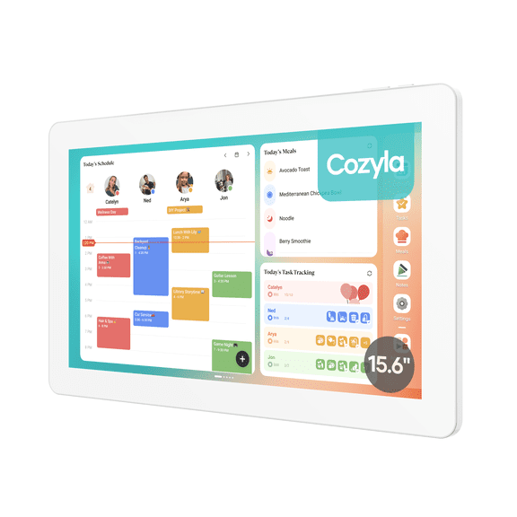 Cozyla Calendar+2: 15.6'' Digital Calendar Support App Store, No Subscription, with Stand