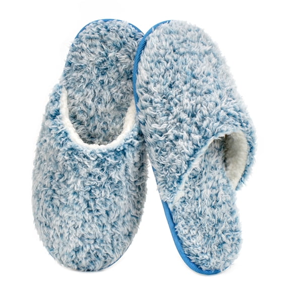 Cozylook Fuzzy Slippers for Women Indoor and Outdoor Cozy House Shoes with Memory Foam Non-slip Sole Gifts for Women Mom Ladies