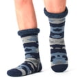 thumbnail image 1 of Cozylook Men's Fuzzy Slipper Socks Non-Slip Grips Warm Thermal Winter Socks Cozy Christmas Gifts Navy Camo LXL 11-14, 1 of 5