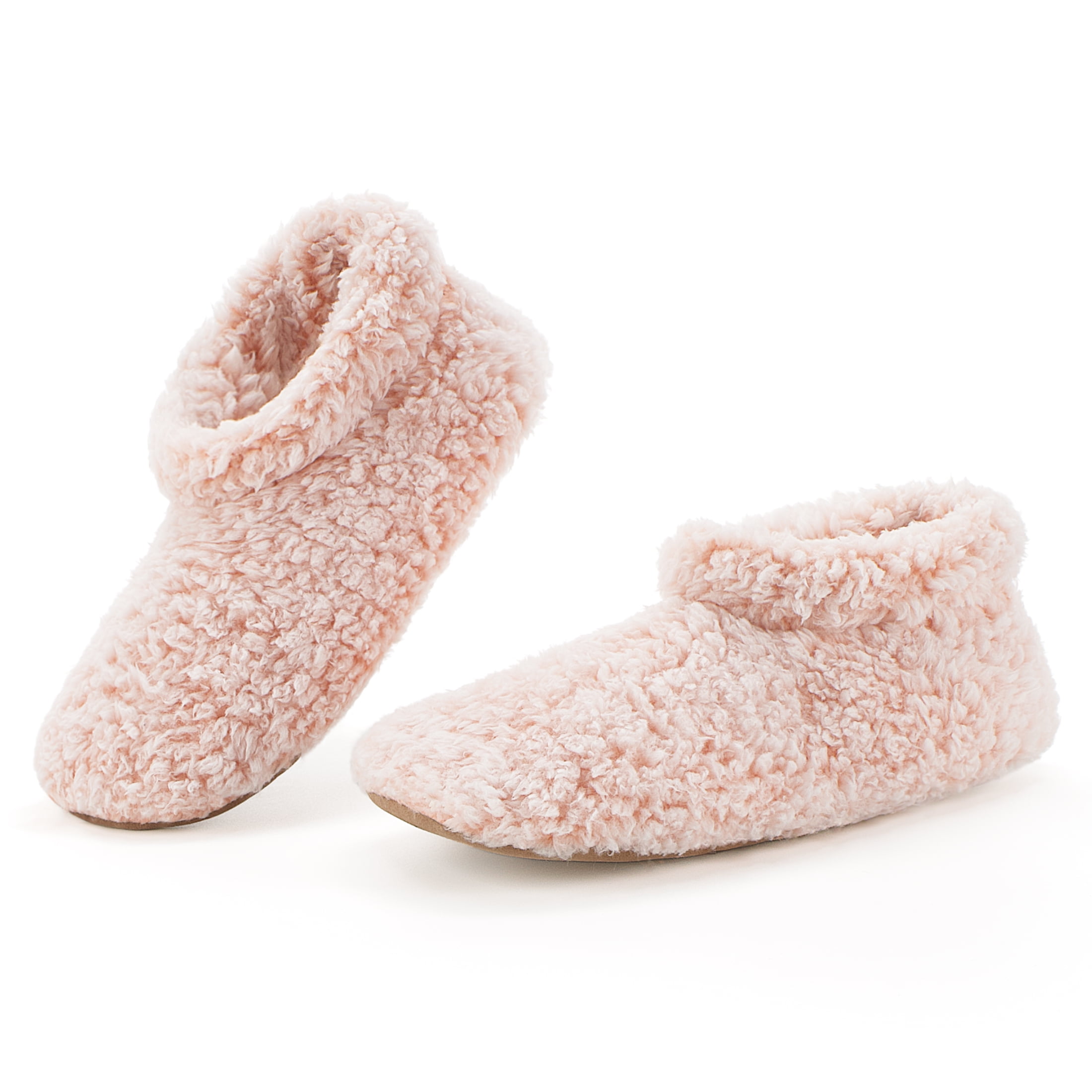 Cozylook Fuzzy Slippers for Women Indoor with Non-Slip Grippers, Warm Fluffy Sherpa Lined - Soft ...
