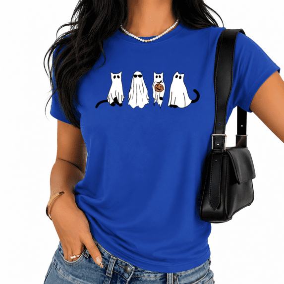 Cozymy Oversized Halloween Ghost T-Shirt for Women