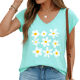 thumbnail image 1 of Cozymy Oversized Sleeveless V-Neck Tunic Top, Bright Yellow Dot Print Tank, Relaxed Fit Summer Tee, 1 of 6