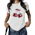 thumbnail image 1 of Cozymy Unisex Cherry Number Graphic Short Sleeve T-Shirt Relaxed Fit Cotton Crewneck Cute Fruit Graphic Tees Shirts, 1 of 5