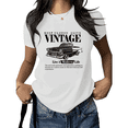 thumbnail image 1 of Cozymy Unisex Retro Classic Car Graphic Short Sleeve T-Shirt Relaxed Fit Cotton Crewneck Vintage Auto Graphic Tees Shirts, 1 of 5