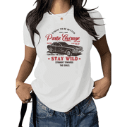 Cozymy Unisex Vintage Car Racing Graphic Short Sleeve T-Shirt Casual Cotton Crewneck Retro Automotive Graphic Tees Shirts