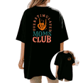 thumbnail image 1 of Cozymy Women's Bold "Overstimulated Moms Club" Skeleton Hand Graphic Short Sleeve T-Shirt, Casual Cotton Crewneck Tee, 1 of 5
