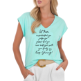 thumbnail image 1 of Cozymy Women's Elegant Positive Affirmation V-Neck Sleeveless T-Shirt Soft Breathable Casual Tank Top, 1 of 6
