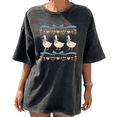 thumbnail image 1 of Cozymy Women's T-Shirts Cute Countryside Goose Design Black S-5XL Tops, 1 of 5