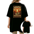 thumbnail image 1 of Cozymy Women's Western Poster Tee Vintage Cow Skull Graphic Short Sleeve Casual Sarcastic Top S-5XL, 1 of 5