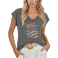 thumbnail image 1 of Cozymy Womens Sisters Crew Friendship Graphic Tshirt V Neck Sleeveless Tshirt Graphic Tees Shirts Casual Summer Everyday Style Tops S 5XL, 1 of 6