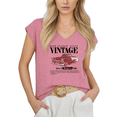 thumbnail image 1 of Cozymy Womens Vintage Boat Outdoor Graphic Tshirt V Neck Sleeveless Tshirt Graphic Tees Shirts Summer Casual Relaxed Style Tops S 5XL, 1 of 6