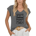 thumbnail image 1 of Cozymy Womens Vintage Whiskey Style Graphic Tshirt V Neck Sleeveless Tshirt Graphic Tees Shirts Casual Summer Street Western Tops S 5XL, 1 of 6