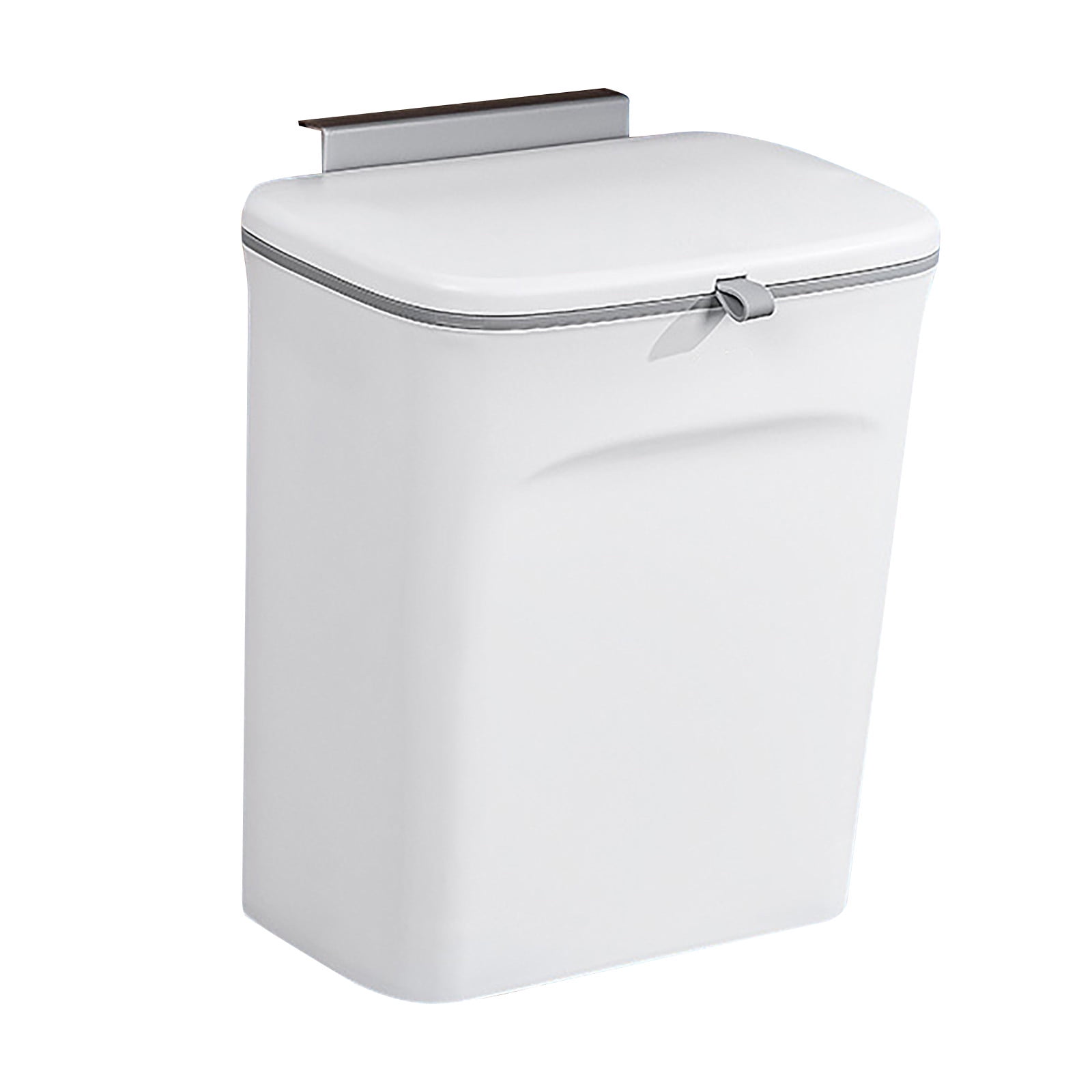 Cozynook Small Can - Wall-Mounted Waste Basket with Lid, Bathroom Can ...