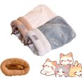 thumbnail image 1 of Cozypets Nest for Cats and Dogs, 360 °Semi-Enclosed Design Sleeping Bag, Wrap Soft Plush Cat Sack, Keep Warm, Comfortable Cozy Pet Nest for Cats (Medium,2PCS), 1 of 8