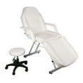 thumbnail image 1 of Cozyswan 3 Section Adjustable Pvc Leather Massage Table w/ Removable Headrest, 27.95" x 18.5", White, 1 of 8