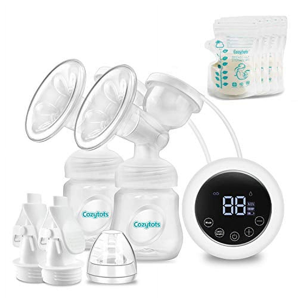 Cozytots Double Electric Breast Pumps Portable Rechargeable Battery