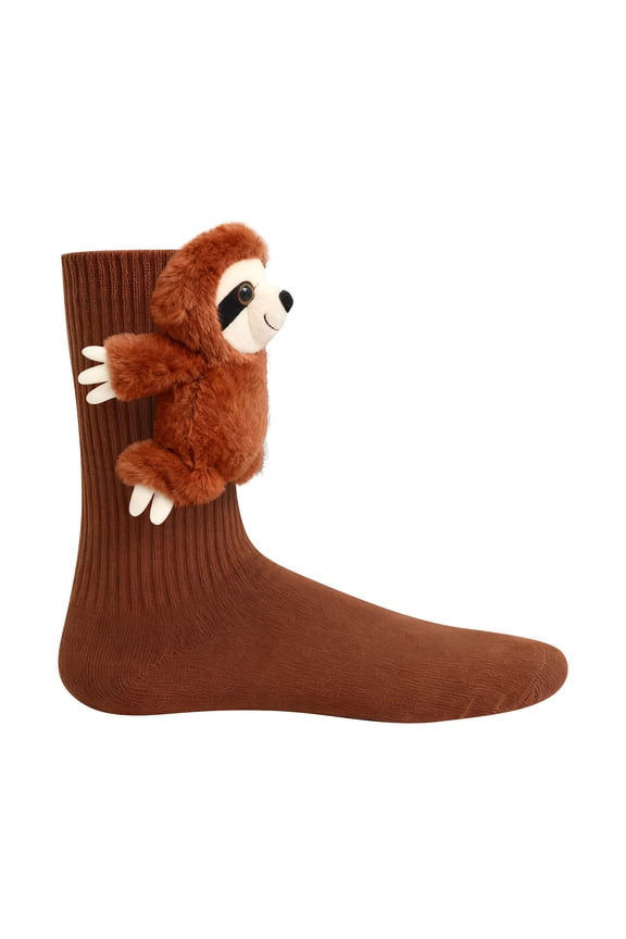 3D Knit Animal Socks Novelty Animal Hug Socks, Funny Cute Warm Hand Crochet Christmas Fuzzy Cozy Long Sock, Funny Hug Striking Animal Socks, Christmas Socks Cozy Fall