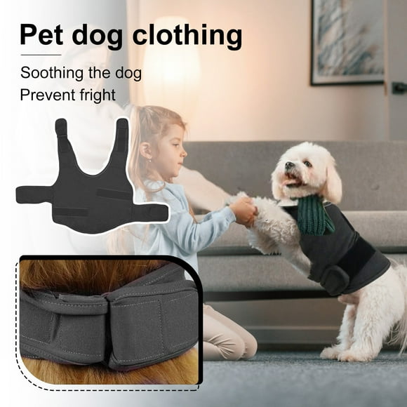 Cozyvia Dog Anxiety Relief Coat, Adjustable Shirts for Dogs Anxiety, Dog Anxiety Vest Jacket for Fireworks, Thunderstorm, Travel, Separation, Anxiety Calming Vest Wrap for Small Medium Large Dog