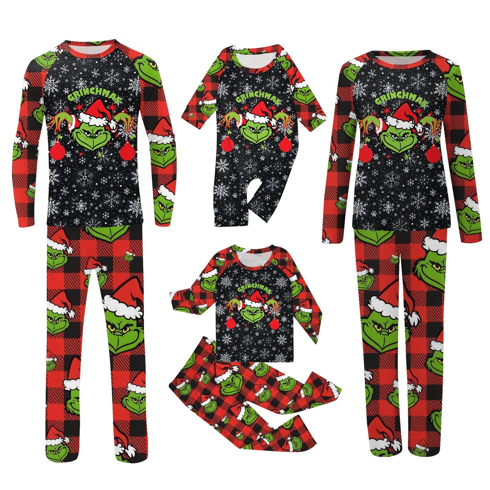 Cozyvia Grinch Christmas Pjs Matching Sets for Family, Christmas Grinch ...