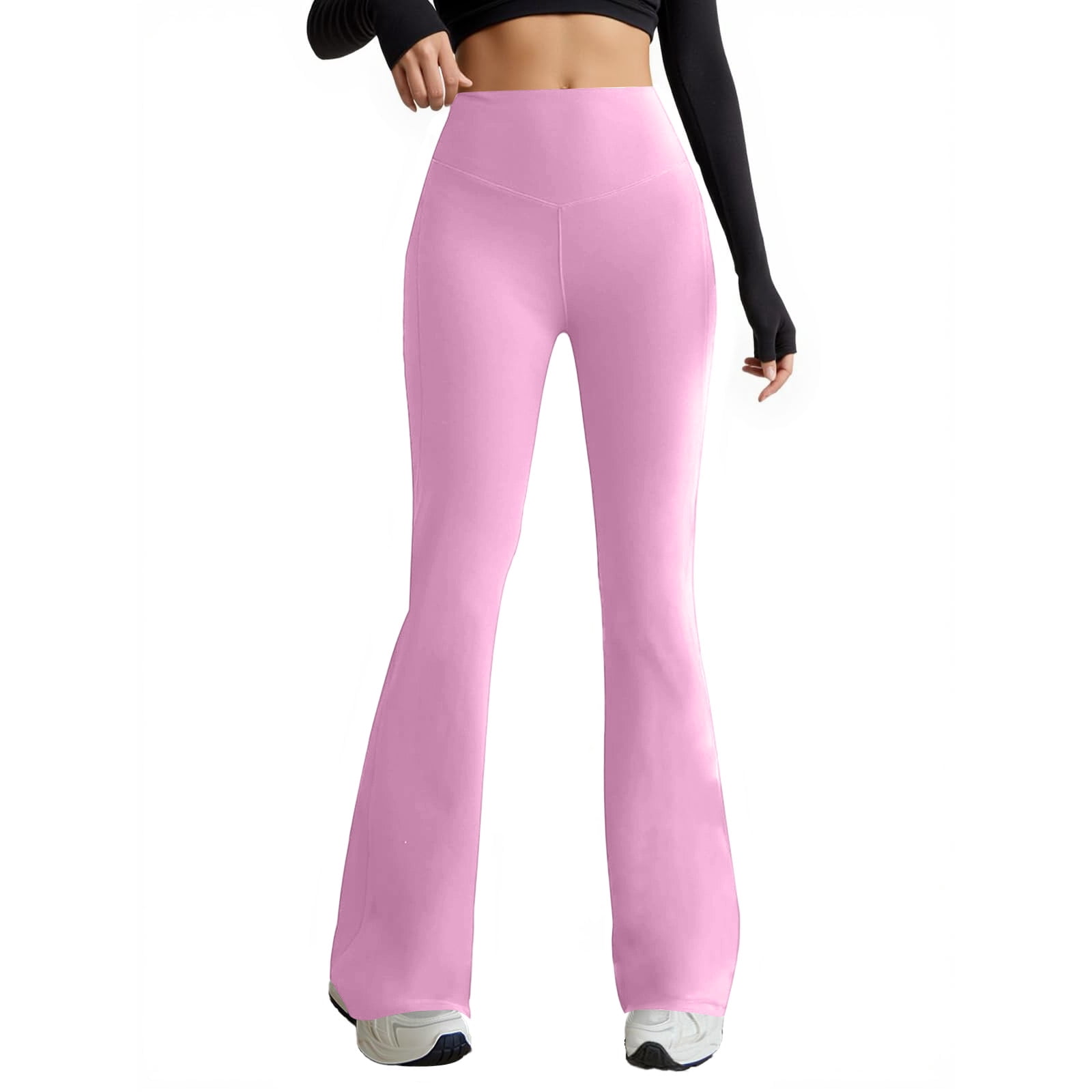 Cozyvia Women's Flare Leggings with Tummy Control High Waist and Wide ...