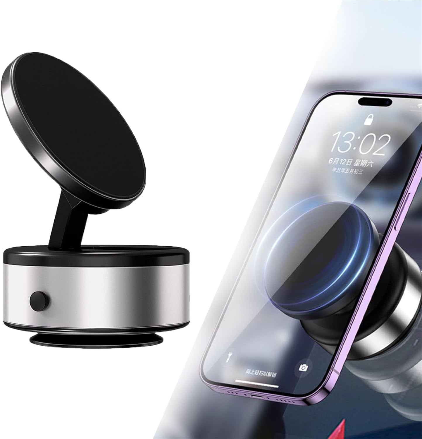 Cozzitrip Intelligent Phone Mount, 360 Rotatable Car Phone