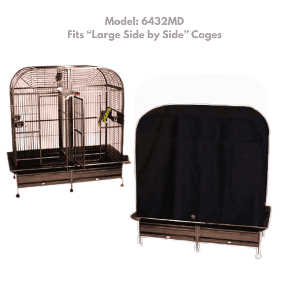 Cozzzy Cage Cover Model 6432 MD for large side by side bird cage