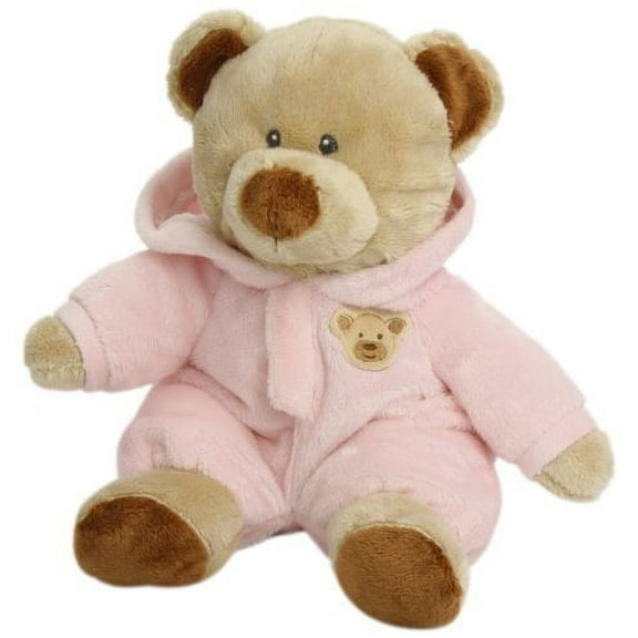 Cp New Ty Pluffies Pj Bear Pink Plush Stuffed Animal 10"