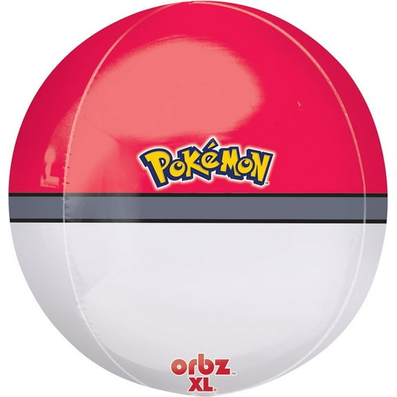 Cp Orbz Pokemon Ball 15" x 16" Foil Balloon Contains/Directions: Balloons Sold Flat