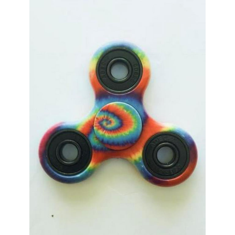 Cp Tri Hand Spinner Fidget Spinners 60s Tie Dye Design Toy Stress Reducer  Ball Bearing - May help with ADD, ADHD, Anxiety, and Autism Adult Children