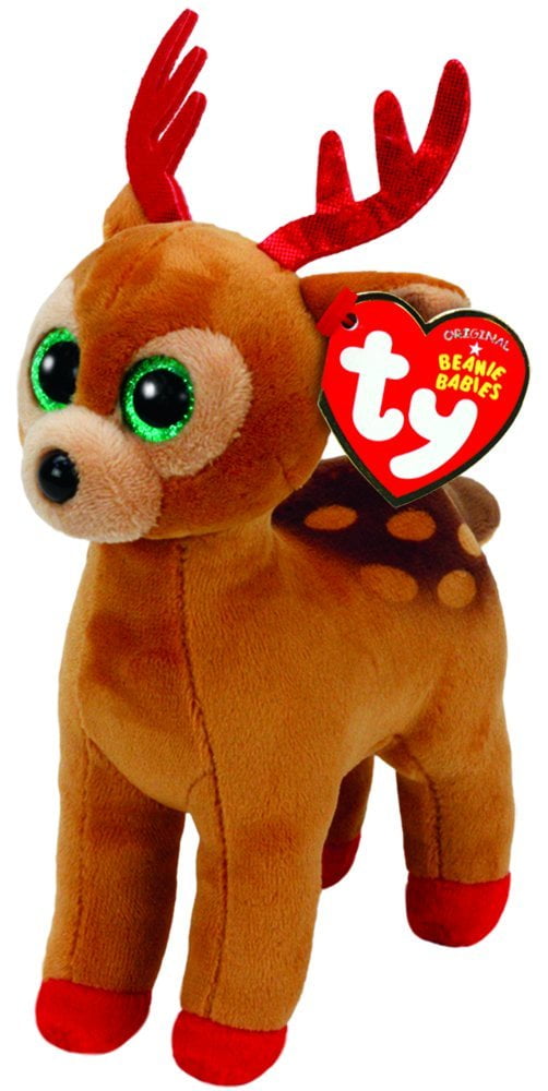 Cp Ty Beanie Babies Tinsel the Reindeer Christmas (Glitter Eyes