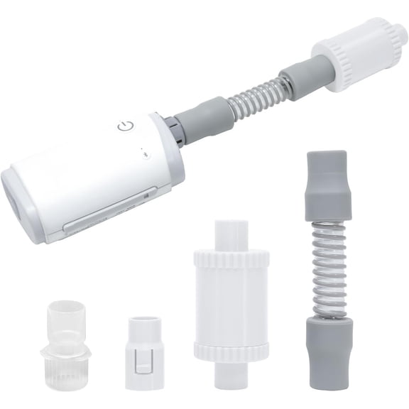 Cpap Muffler for AirMini with Cpap Hose Adapter, Noise-Absorbing Sponge, Quiet Sleep in Travel, No Air Leakage - Adapter Fits for Universal Standard 22mm Diameter Tubing