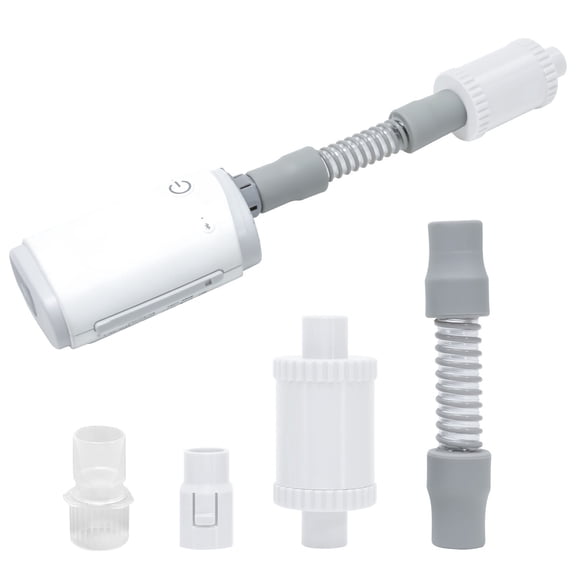 Cpap Muffler for AirMini with Hose Adapter Noise-Absorbing Sponge, Quiet Travel Sleep, No Air Leakage, Fits Universal 22mm Tubing