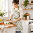 Cpc Block Printton Flkitchen Apron With Neck Tie - Walmart.com