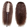 thumbnail image 1 of Cptfadh Human Hair 24' Curly Hair lace Wig Curly Hair Human Wig 360 Non-Stick lace Front Wig, 1 of 6
