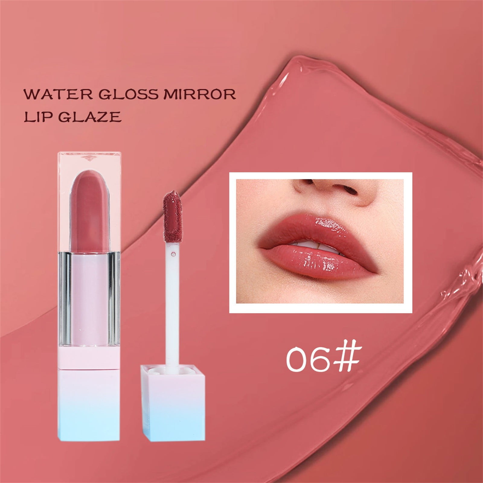 Cptfadh Korean Makeup Lip Gloss Lip Glaze Water Light Lasting