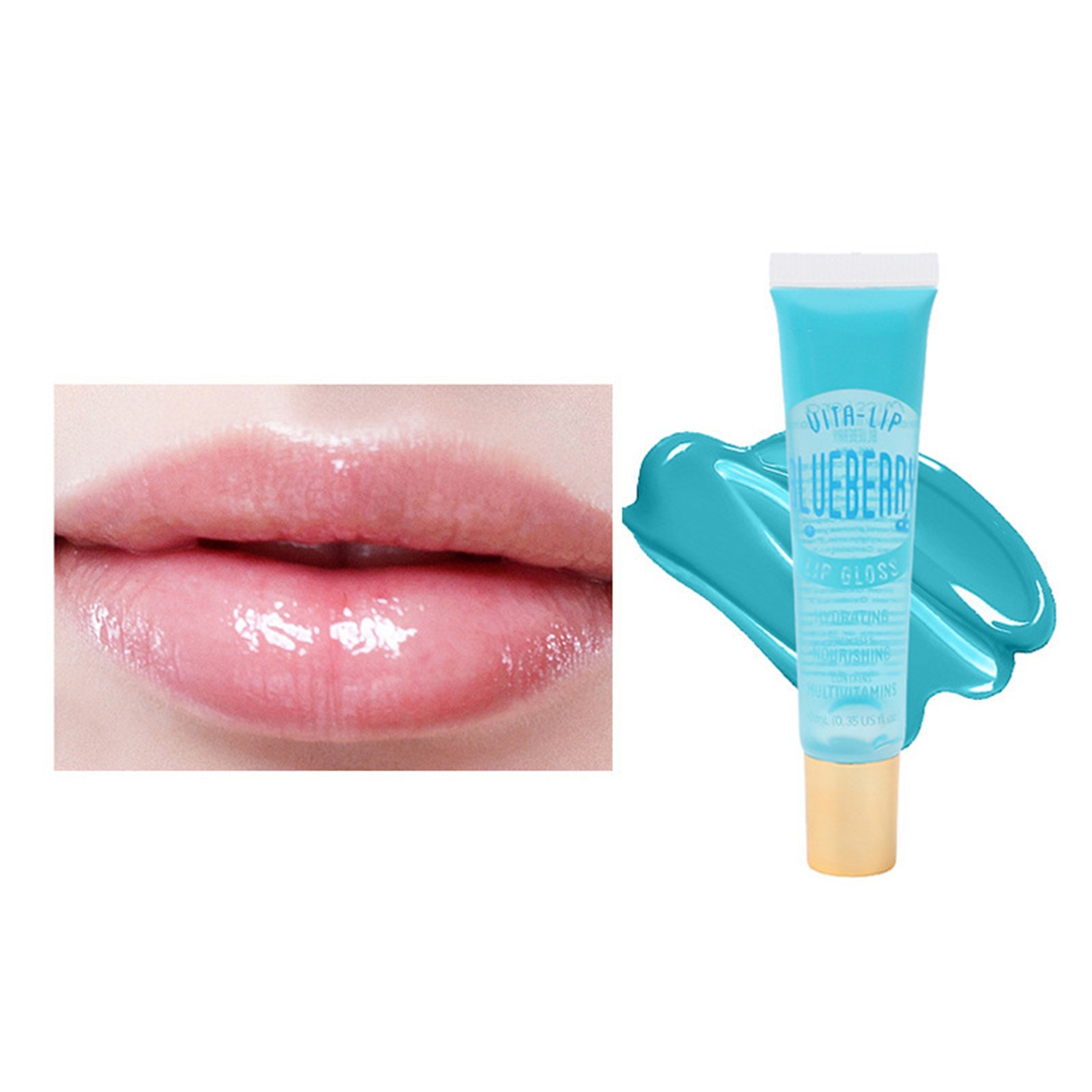 Cptfadh Lip Liner Lip Gloss Non Sticky Formula Long Lasting
