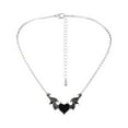 Cptfadh Love Necklace Lady Necklace Creative Devil Heart