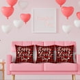thumbnail image 1 of Cptfadh Red Lettered Plaid Series Valentine's Day Pillow Linen Print Sofa Pillow Lean On Festive Atmosphere 1 Pcs, 1 of 6