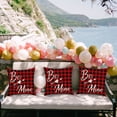 thumbnail image 1 of Cptfadh Red Lettered Plaid Series Valentine's Day Pillow Linen Print Sofa Pillow Lean On Festive Atmosphere 1 Pcs, 1 of 6