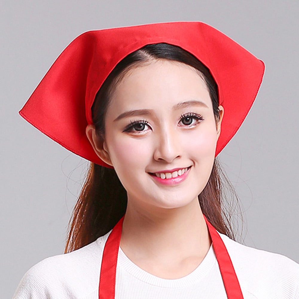 Cptfadh Waiter Men And Women Kitchen Work Turban Hat Kitchen Supplies